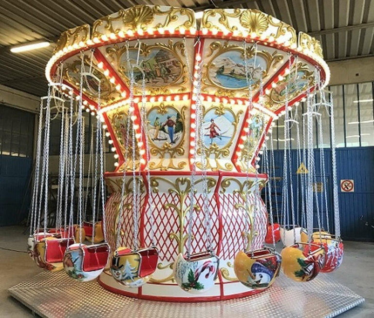 Baroque chain carousel winter sports 20 seats