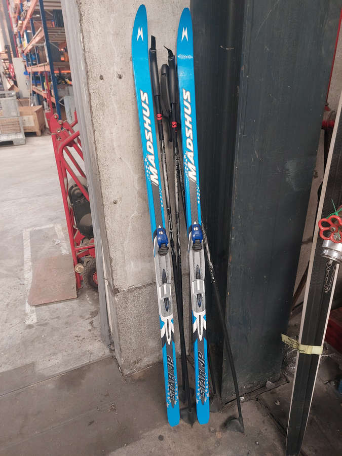 Pair of vintage skis