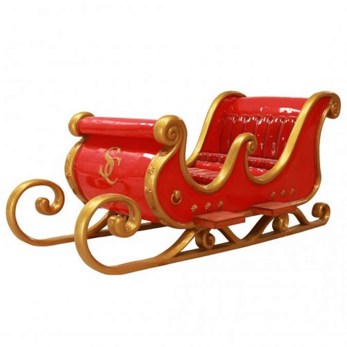 XXL 4-seat sleigh in resin Photocall