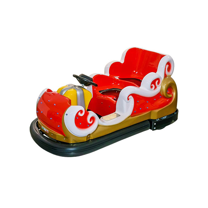 Red and white electric Christmas bumper sleigh