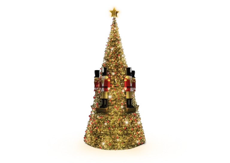 XXL “Nutcracker” conical Christmas tree 11m
